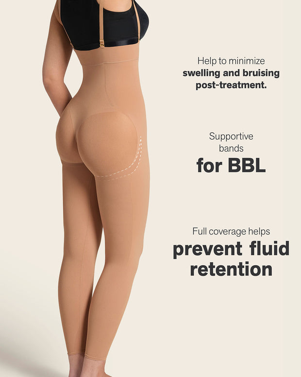 Stage 2 post-surgical ankle length bodysuit