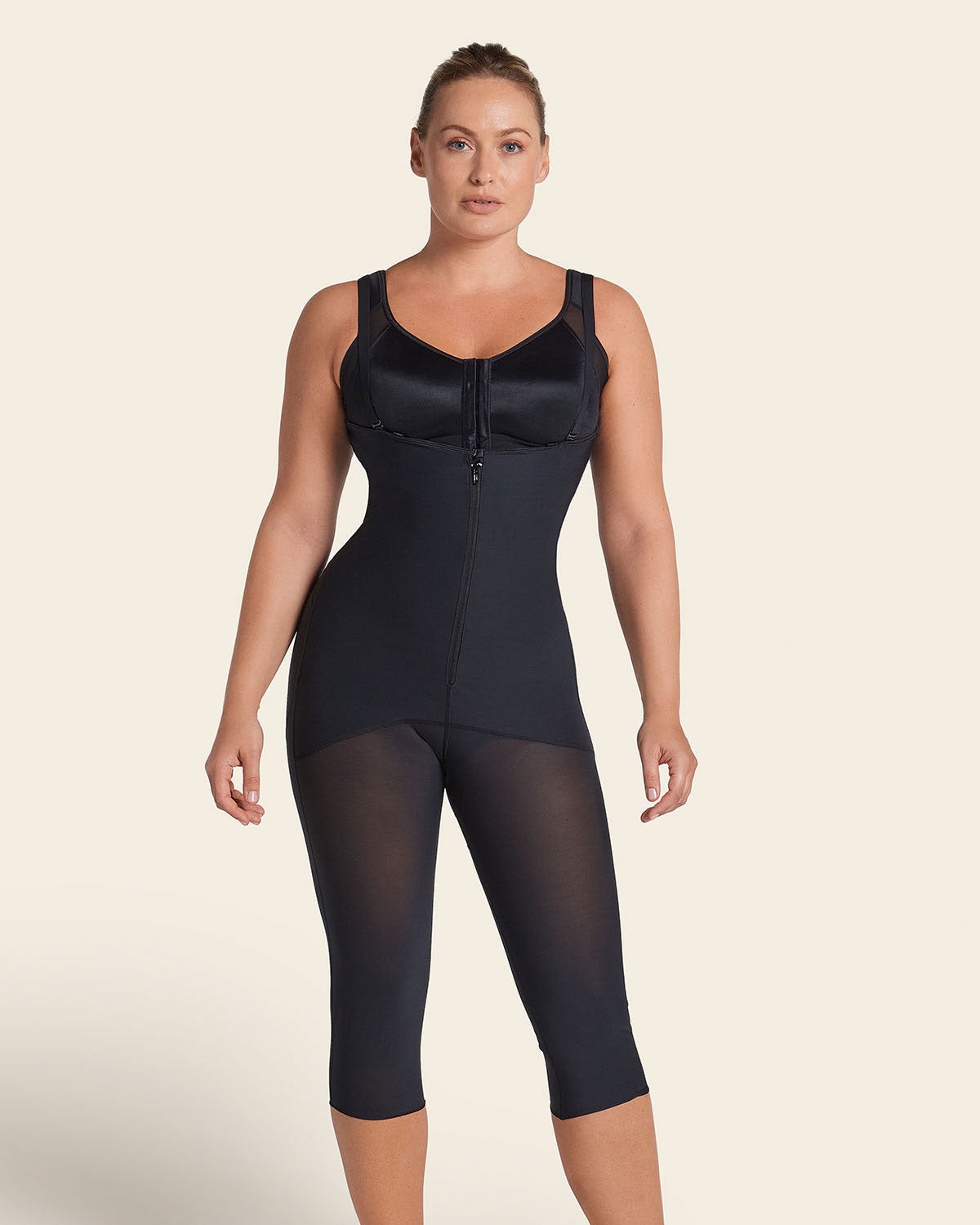 Post-Surgical Calf-Length Girdle, Front Hook-And-Zip Closure | Leonisa