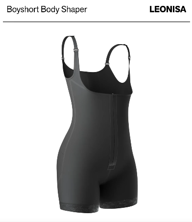 Firm compression boyshort body shaper with butt lifter
