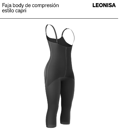 Hook-and-zip mid-calf sculpting body shaper