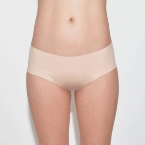 Seamless, Organic Cotton Mid Rise Bikini#color_002-pale