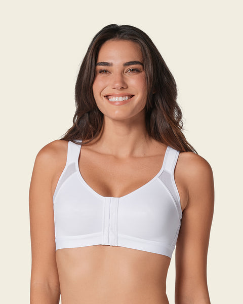 Multi/functional back support posture corrector wireless bra#color_000-white