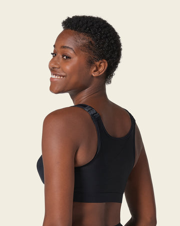 Multi/functional back support posture corrector wireless bra#color_700-black