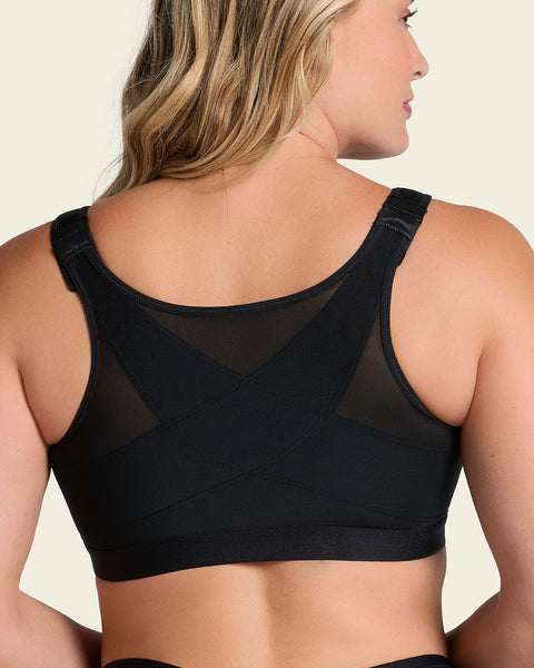 Multi/functional back support posture corrector wireless bra#color_700-black