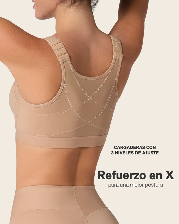 Multi/functional back support posture corrector wireless bra