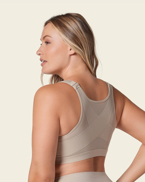 Leonisa Posture Corrector Back Support Tank Top - Open Bust Tummy Control  Shapewear For Women
