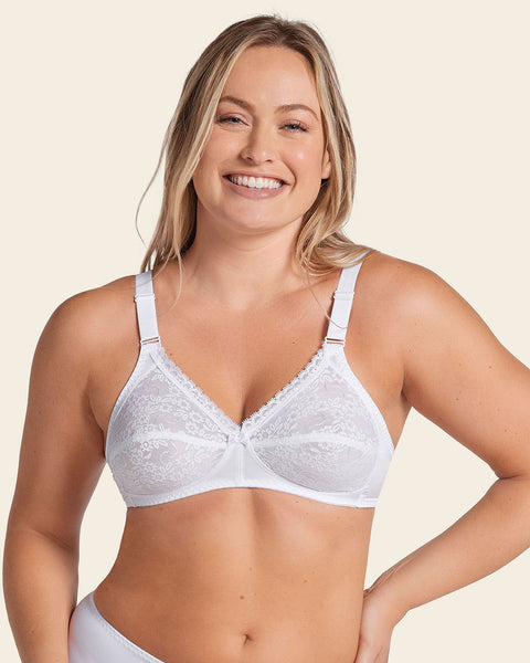 Women's Seamless Wire-Free Bra 6-Pack - Removable Pads, Racerback (Black, White, Nude, XX-Large)