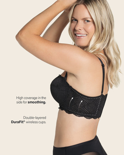 Convertible balconette lace push up bra#color_700-black