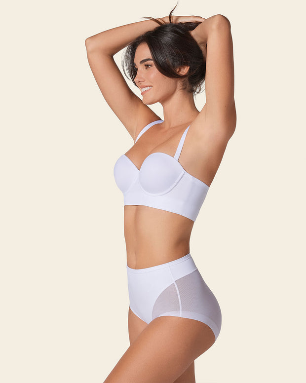 Bra 360: strapless longline contouring bra