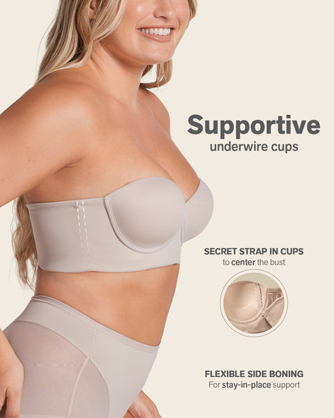 Wholesale front closure strapless bra For Supportive Underwear