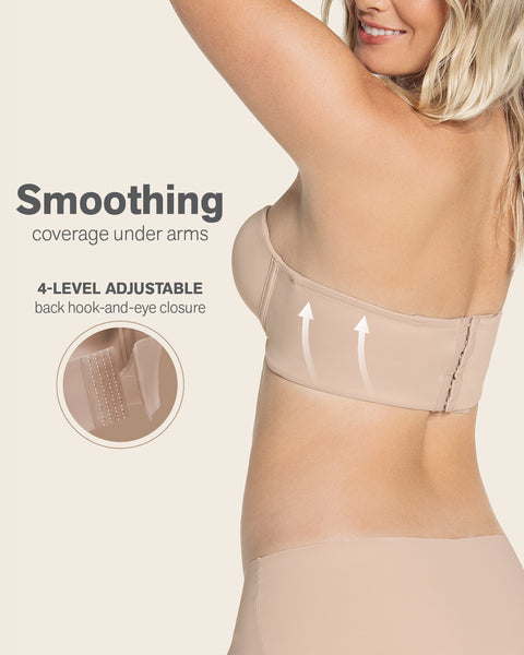 NMNMNM Women's Strapless Underwear Large Size Bra Slip Bra Summer Invisible  Thin Wedding Breast Sticker Female Strap Dedicated (Stitching Skin Color  90F=40F) : : Fashion