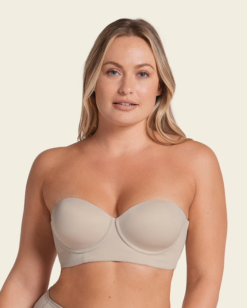 Bra 360: strapless longline contouring bra#color_802-nude