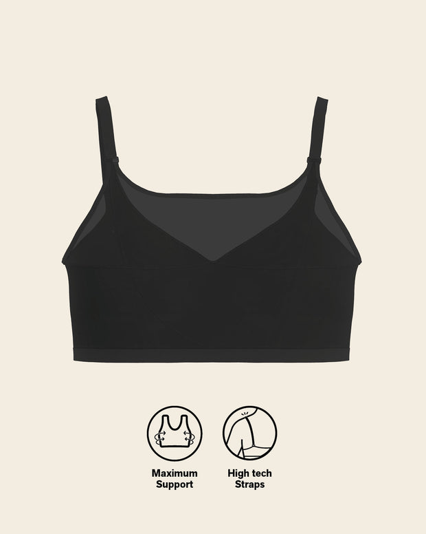 Comfortable posture corrector bra with contour cups - multi/benefit