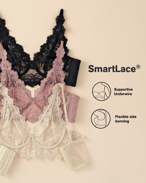 Milan sheer lace bustier bralette with underwire#color_898-ivory
