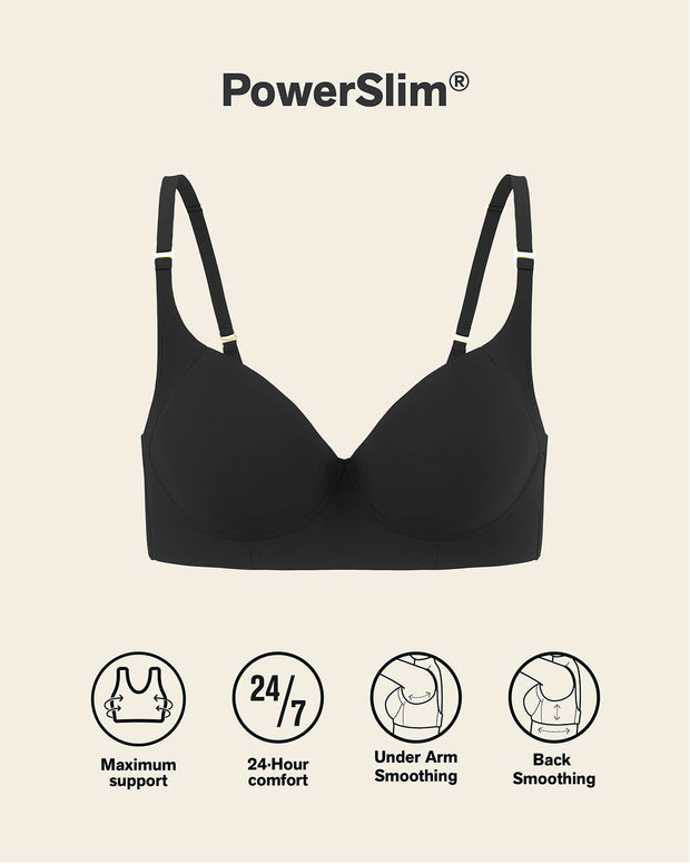 High Profile Bra & PowerStay Short in Black