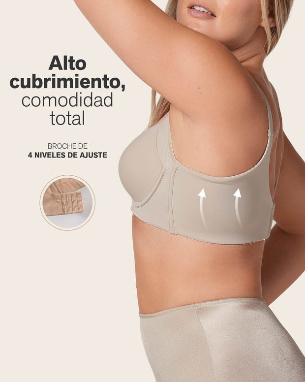 Back Smoothing Bra with Soft Full Coverage Cups