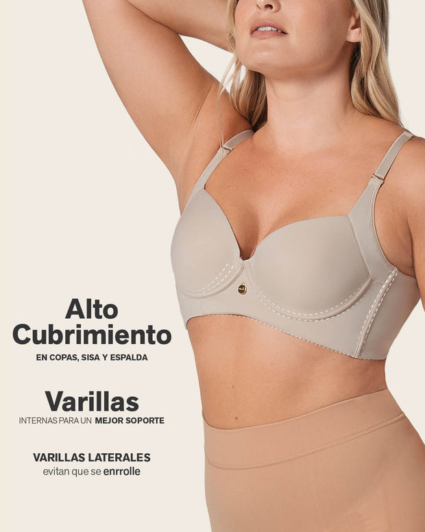 Back Smoothing Bra with Soft Full Coverage Cups