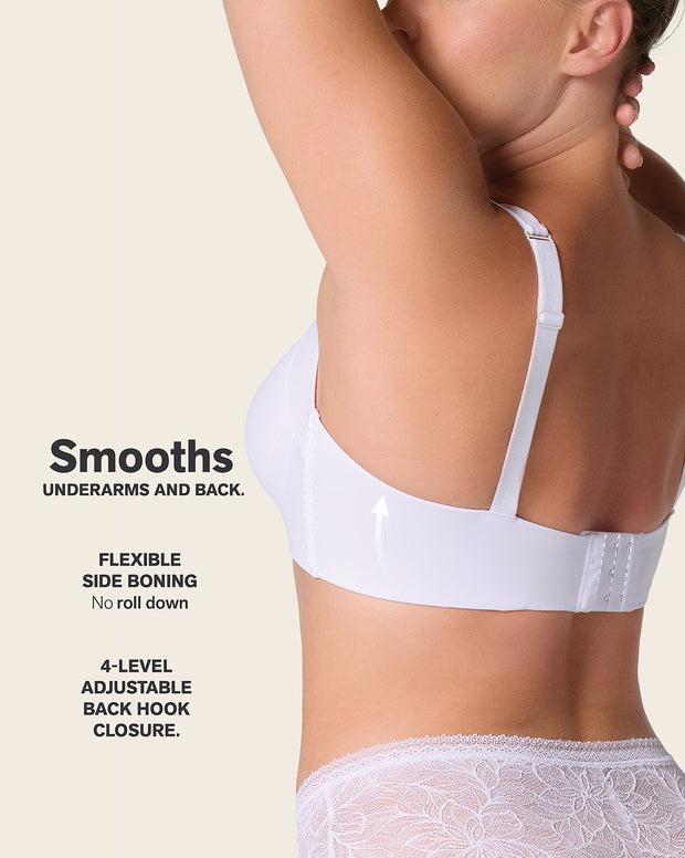 Mesh front contouring bra