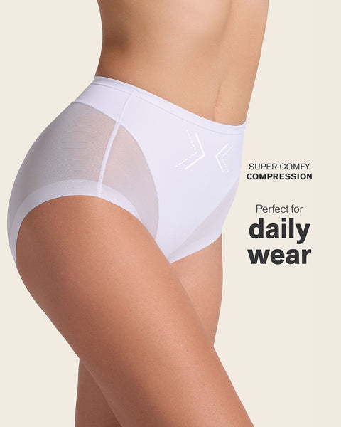 Truly undetectable comfy shaper panty#color_000-white