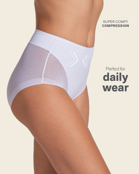 Truly undetectable comfy shaper panty#color_000-white