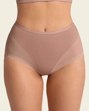 Truly undetectable comfy shaper panty#color_857-brown