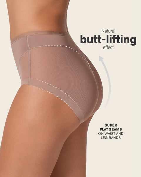 Truly undetectable comfy shaper panty#color_857-brown