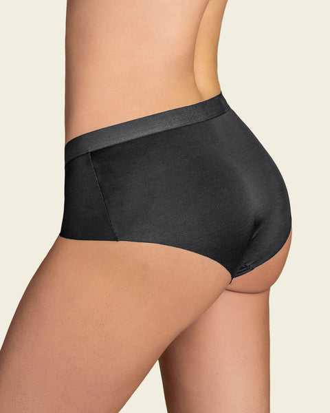 Semi low-rise smooth hiphugger panty#color_700-black