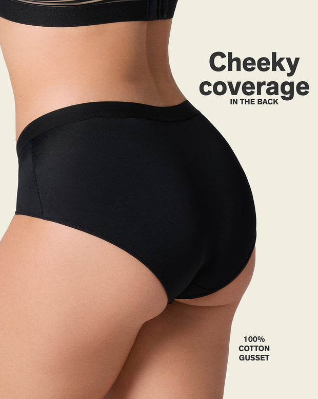 Semi low-rise smooth hiphugger panty