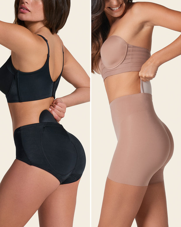 PadUp Panty & PadUp Short en Negro y Nude