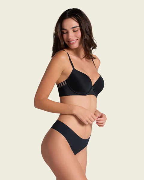 No ride-up seamless thong panty#color_785-black
