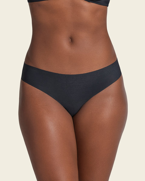 No-ride-up seamless bikini panty#color_785-black