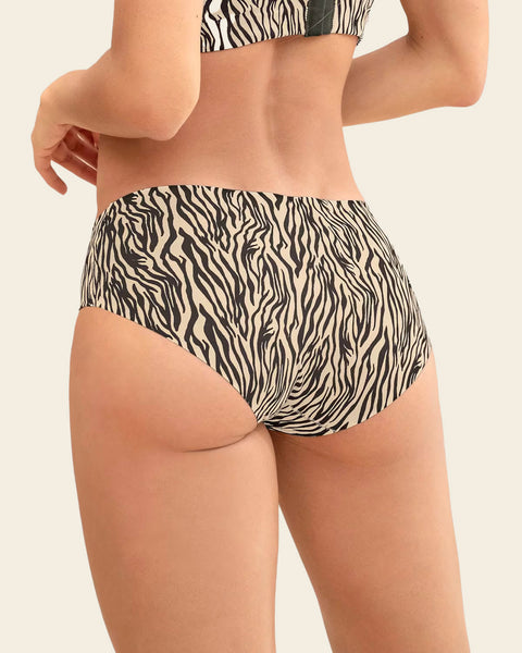 No ride-up seamless hiphugger panty#color_b23-zebra-print