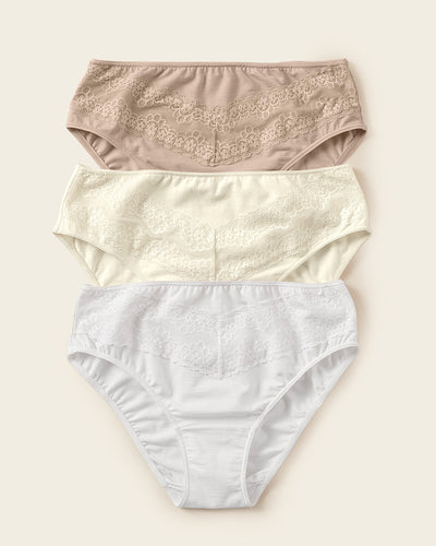 Buy ELEG & STILANCE Women's Cotton Low Waist Printed Panty- (Pack