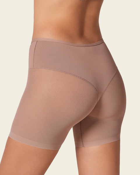 Truly undetectable sheer shaper short#color_857-brown