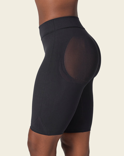 Well-rounded invisible butt lifter shaper short#color_700-black