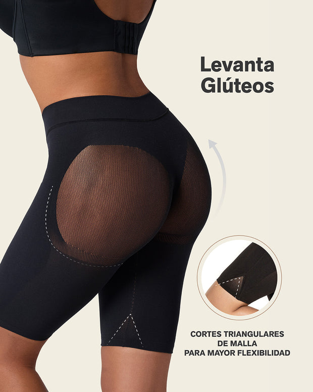 Well-rounded invisible butt lifter shaper short