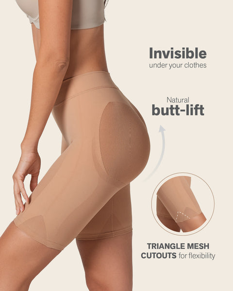 Well-rounded invisible butt lifter shaper short#color_852-soft-natural