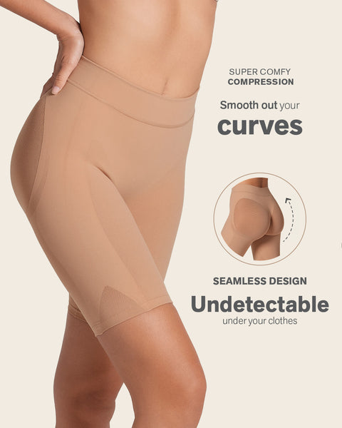 Well-rounded invisible butt lifter shaper short#color_852-soft-natural