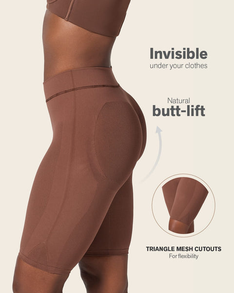 Well-Rounded Invisible Butt Lifter Shaper Short#color_875-dark-brown