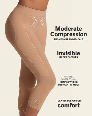 Invisible high-waisted capri shaper#color_087-natural