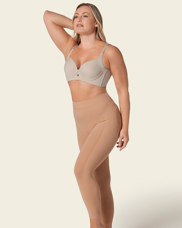 Invisible high-waisted capri shaper
