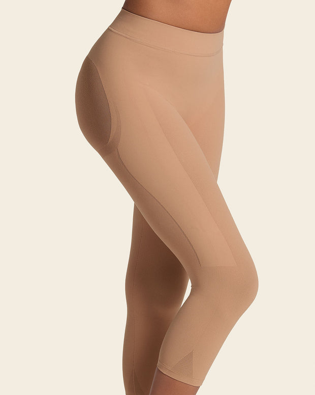 Invisible high-waisted capri shaper