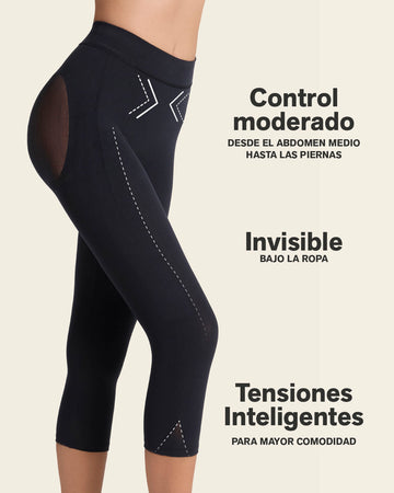 Invisible high-waisted capri shaper#color_700-black