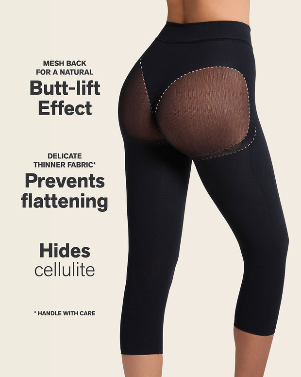 Invisible high-waisted capri shaper
