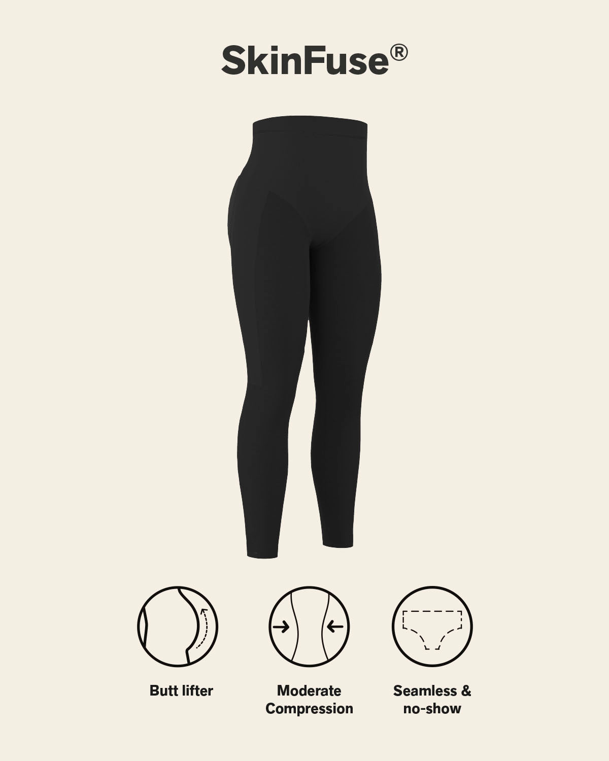 Invisible High-Waisted Capri Shaper | Leonisa