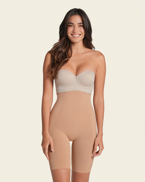 Invisible extra high-waisted shaper short#color_087-natural