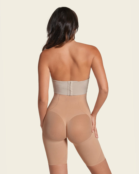 Invisible extra high-waisted shaper short#color_087-natural