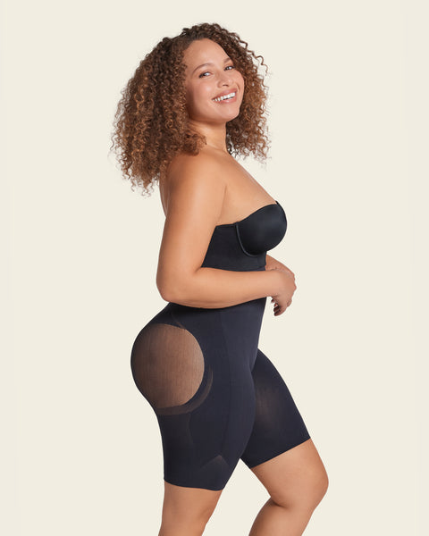 Invisible extra high-waisted shaper short#color_700-black