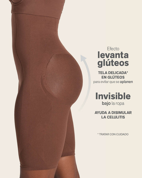 Invisible Extra High-Waisted Shaper Short#color_875-dark-brown