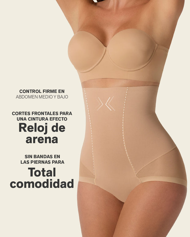 Extra high-waisted sheer bottom sculpting shaper panty